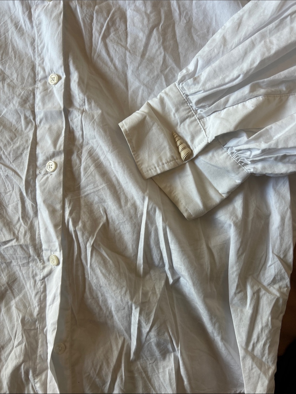 Classic White Button-Up Shirt